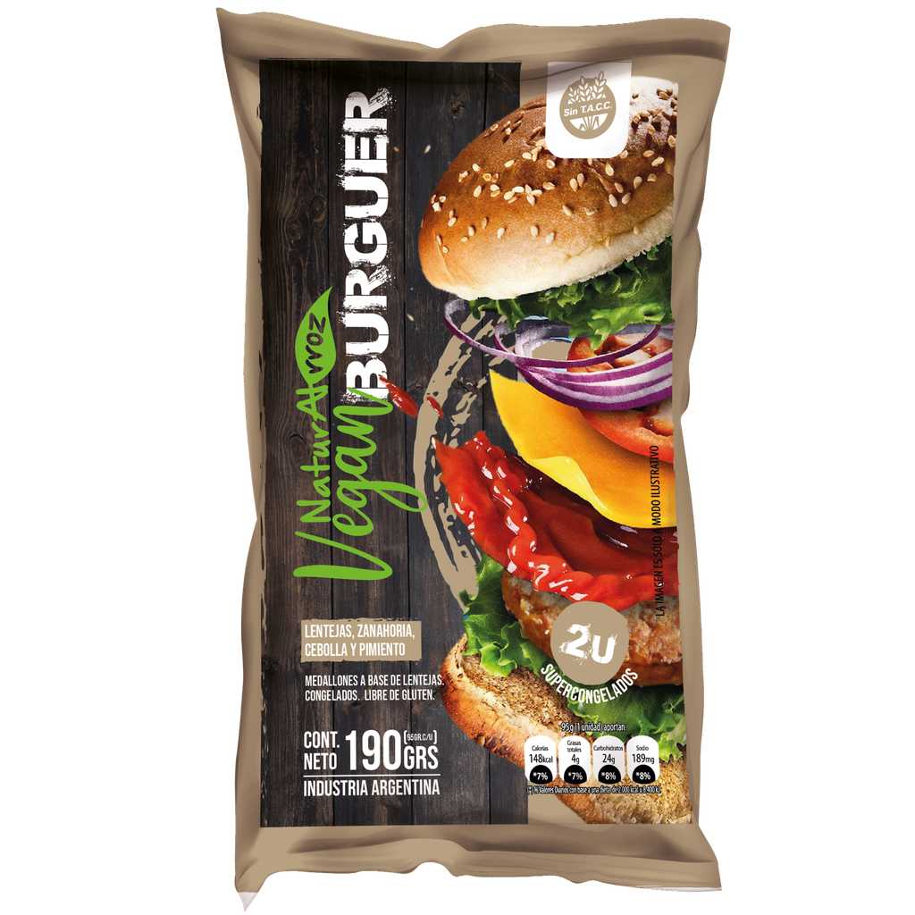 Medallones de LENTEJAS, zanahoria y pimiento x2u - Naturalrroz