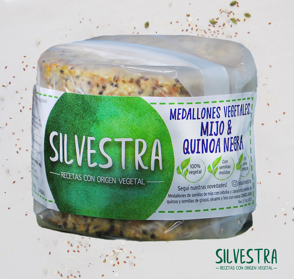 Medallones de MIJO y quinoa negra x4u - Silvestra