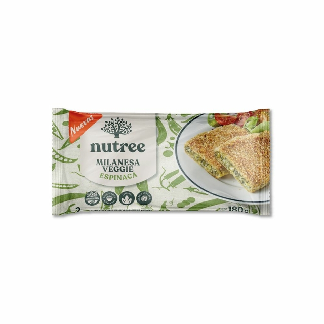Milanesas veggies ESPINACA x2u - Nutree