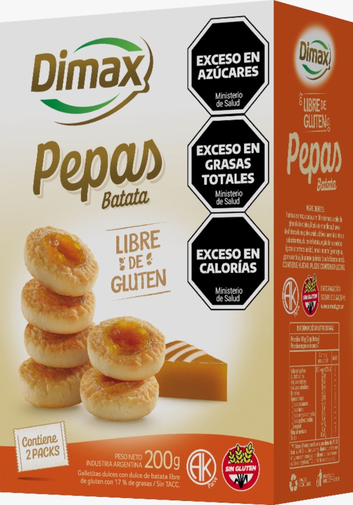 Caja pepas de BATATA x200g - Dimax