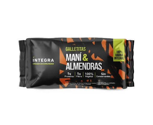 Galletitas de MANI y ALMENDRAS x72g - Integra
