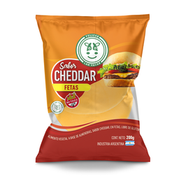 [226] Queso CHEDDAR en FETAS x200g - Felices